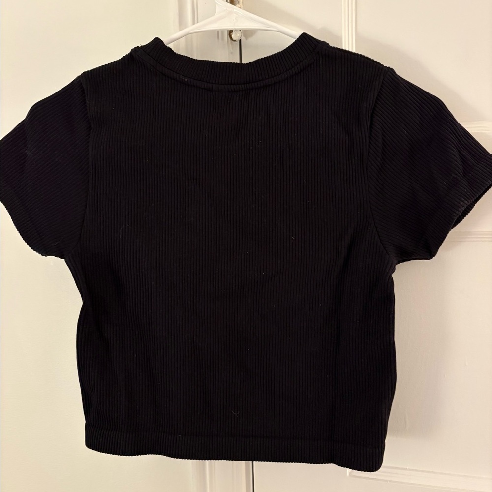 Target joy lab ribbed black top - Picture 3 of 3